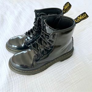 Kids Dr. Martens Black Glossy Boot Doc Marten size 3